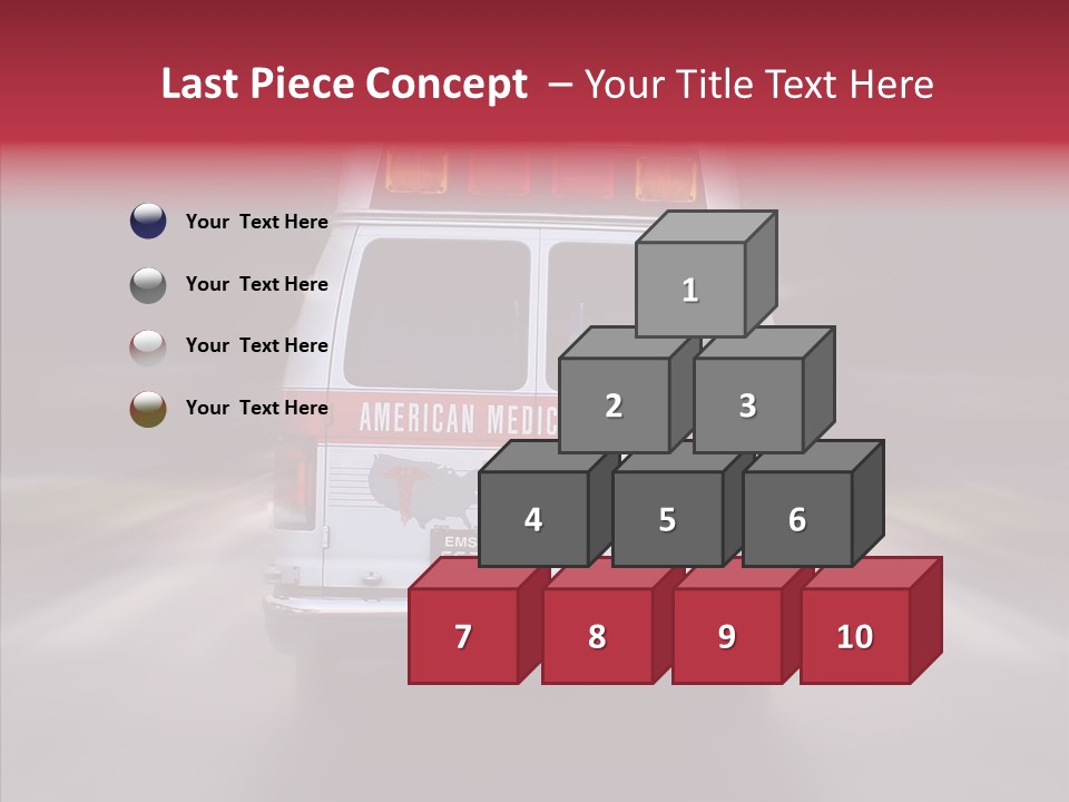 Safety Injured Ambulance PowerPoint Template