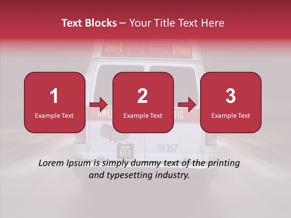 Safety Injured Ambulance PowerPoint Template