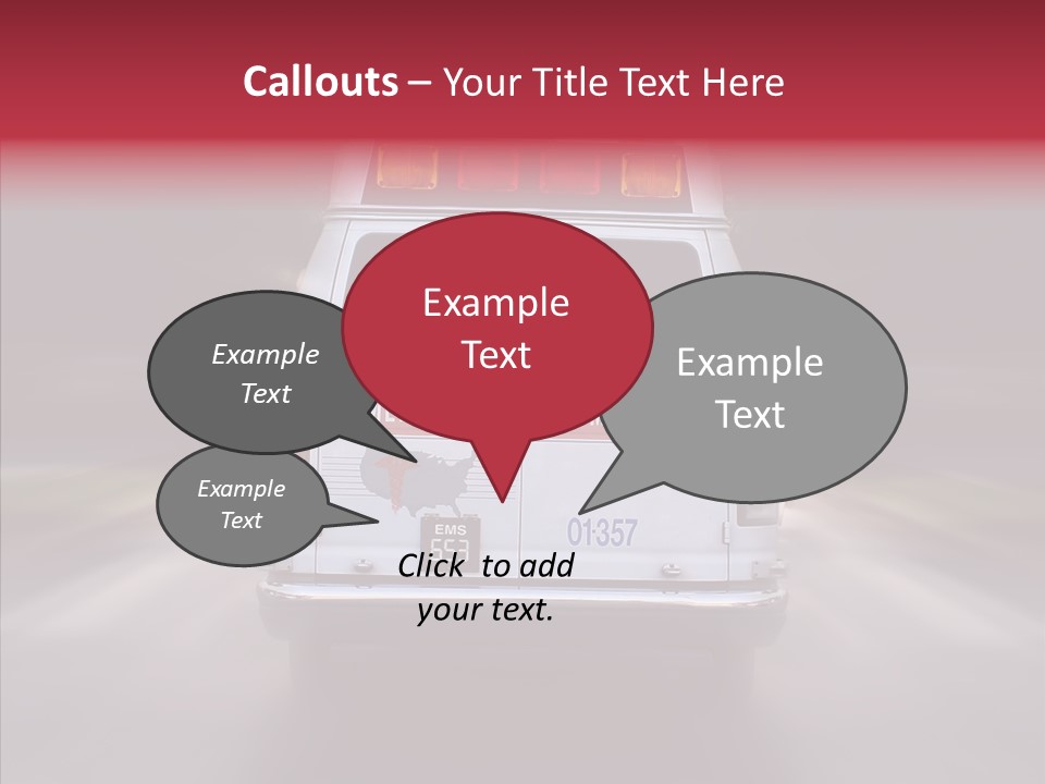 Safety Injured Ambulance PowerPoint Template