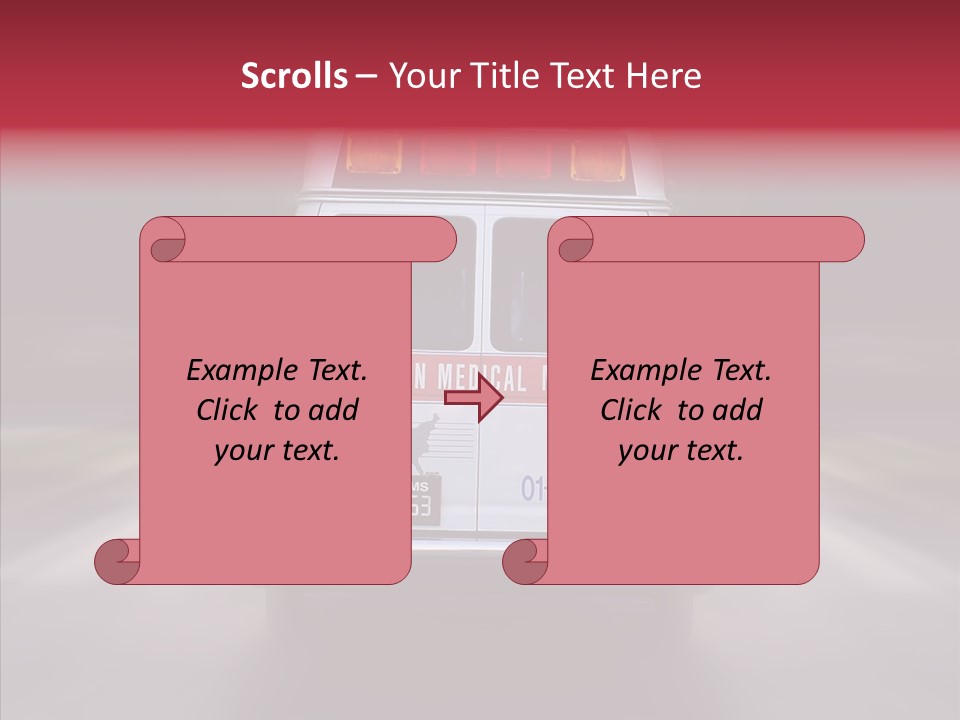 Safety Injured Ambulance PowerPoint Template