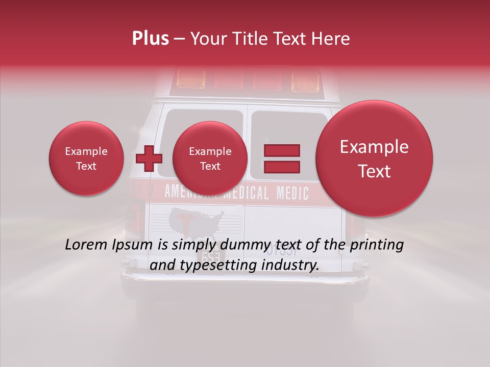 Safety Injured Ambulance PowerPoint Template