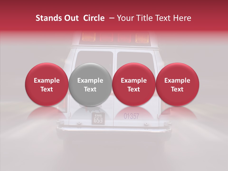 Safety Injured Ambulance PowerPoint Template