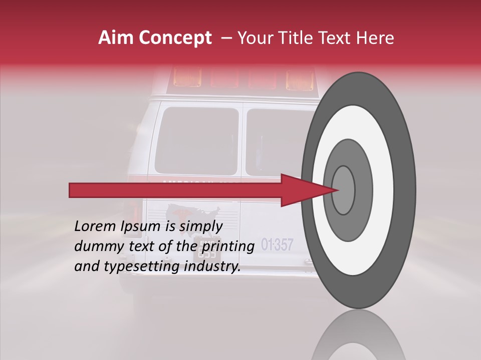 Safety Injured Ambulance PowerPoint Template