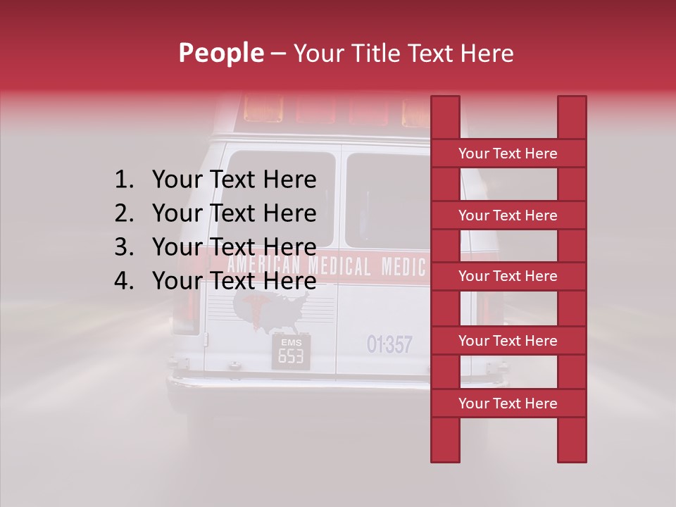 Safety Injured Ambulance PowerPoint Template