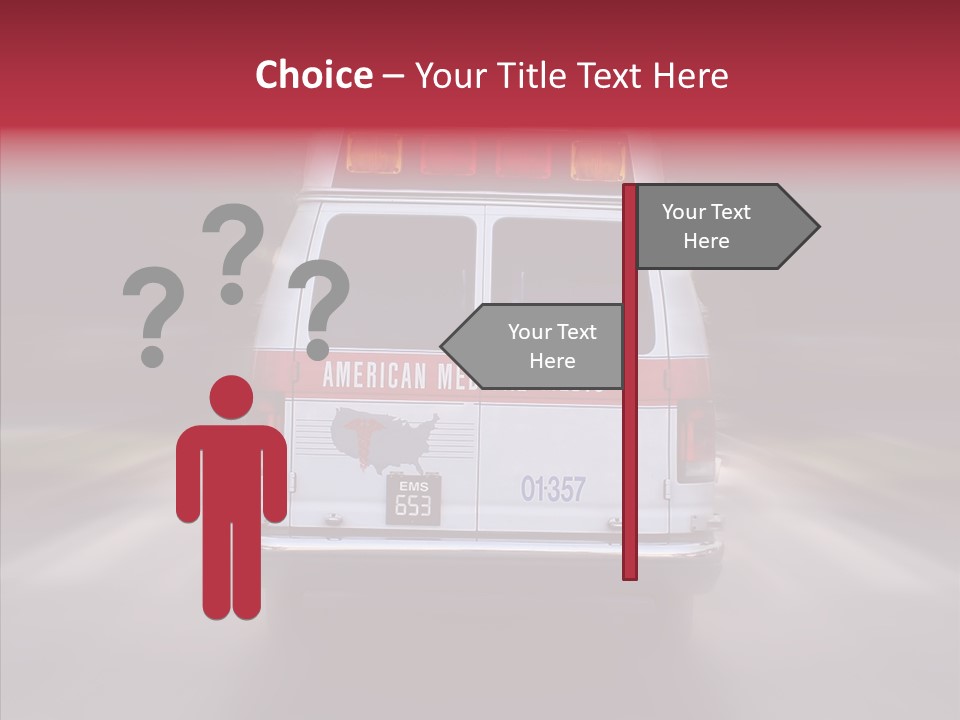 Safety Injured Ambulance PowerPoint Template