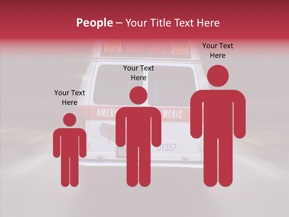 Safety Injured Ambulance PowerPoint Template