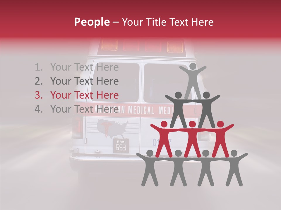 Safety Injured Ambulance PowerPoint Template