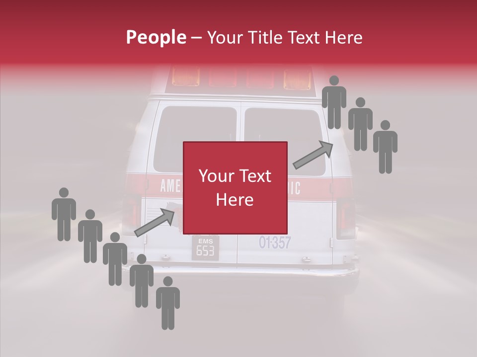 Safety Injured Ambulance PowerPoint Template