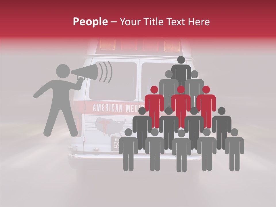 Safety Injured Ambulance PowerPoint Template