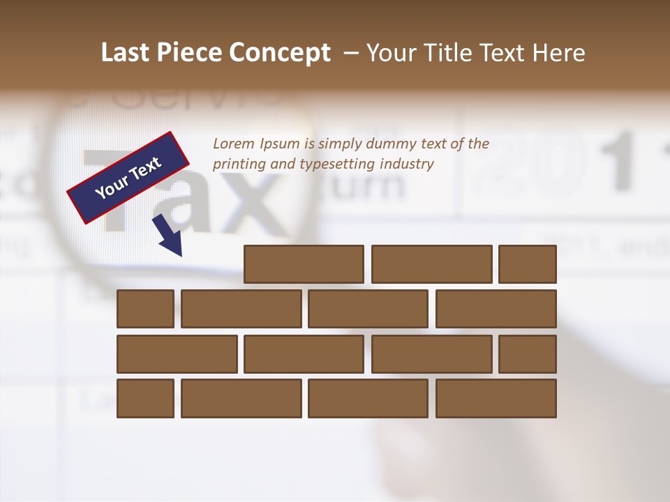 Handle Text Account PowerPoint Template