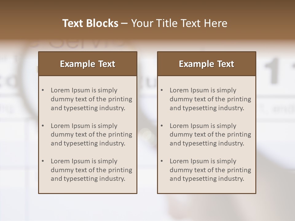 Handle Text Account PowerPoint Template