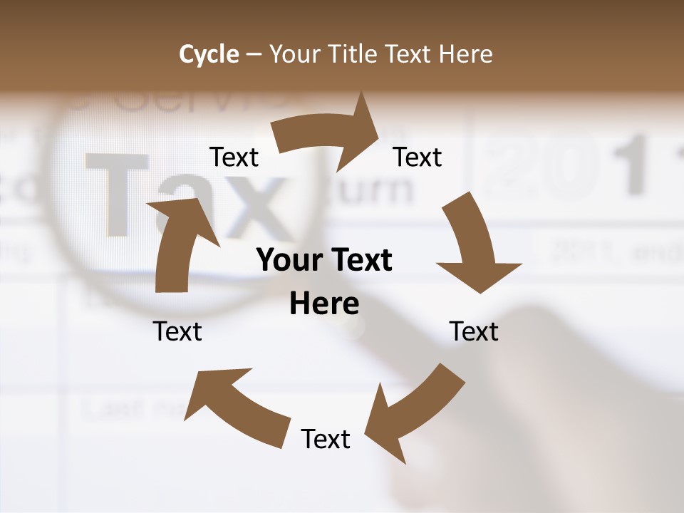 Handle Text Account PowerPoint Template