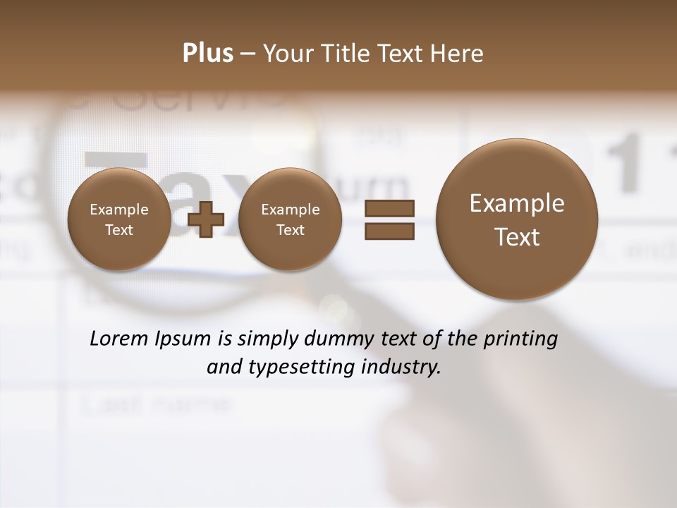 Handle Text Account PowerPoint Template