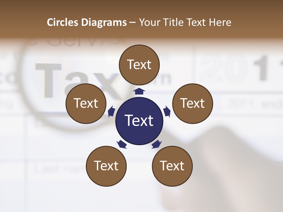 Handle Text Account PowerPoint Template