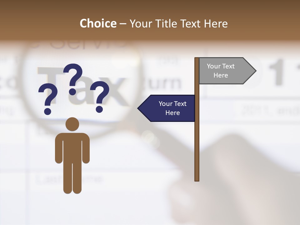 Handle Text Account PowerPoint Template