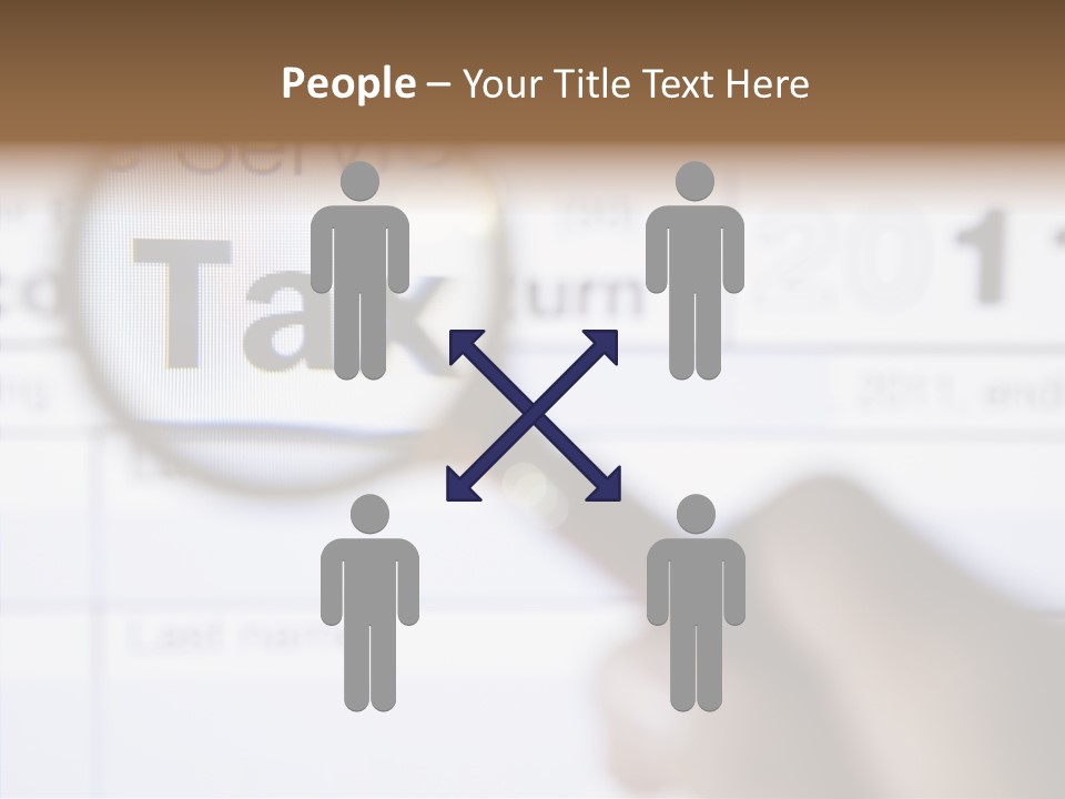 Handle Text Account PowerPoint Template