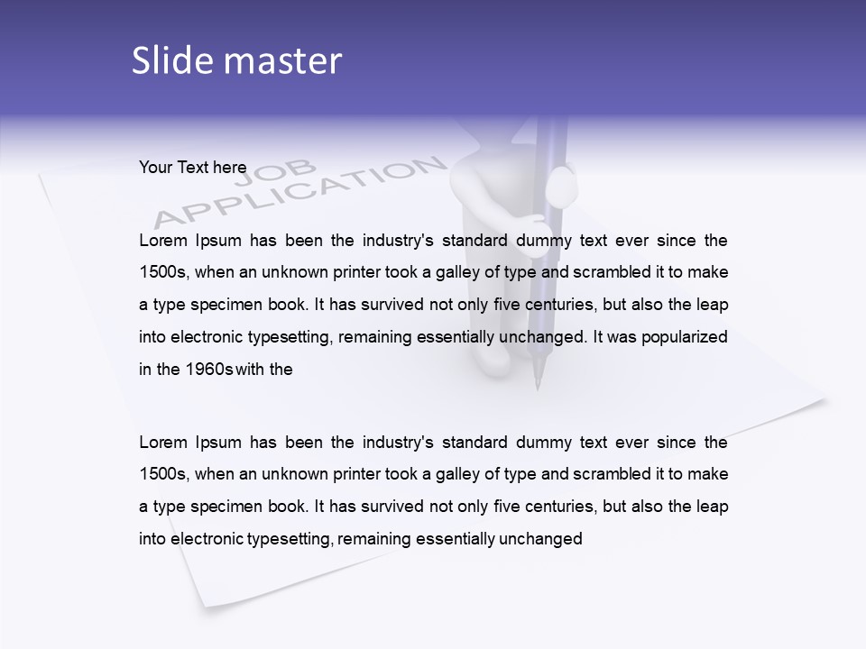 Career Interview Office PowerPoint Template