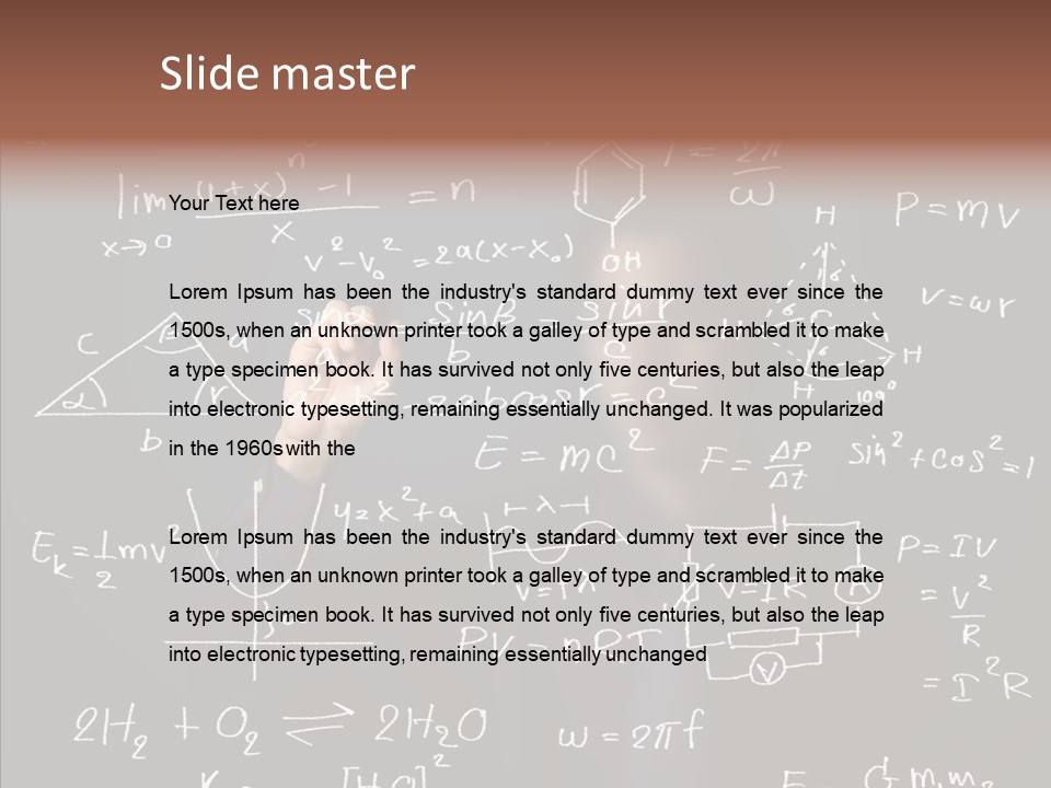 Pen Trigonometry College PowerPoint Template