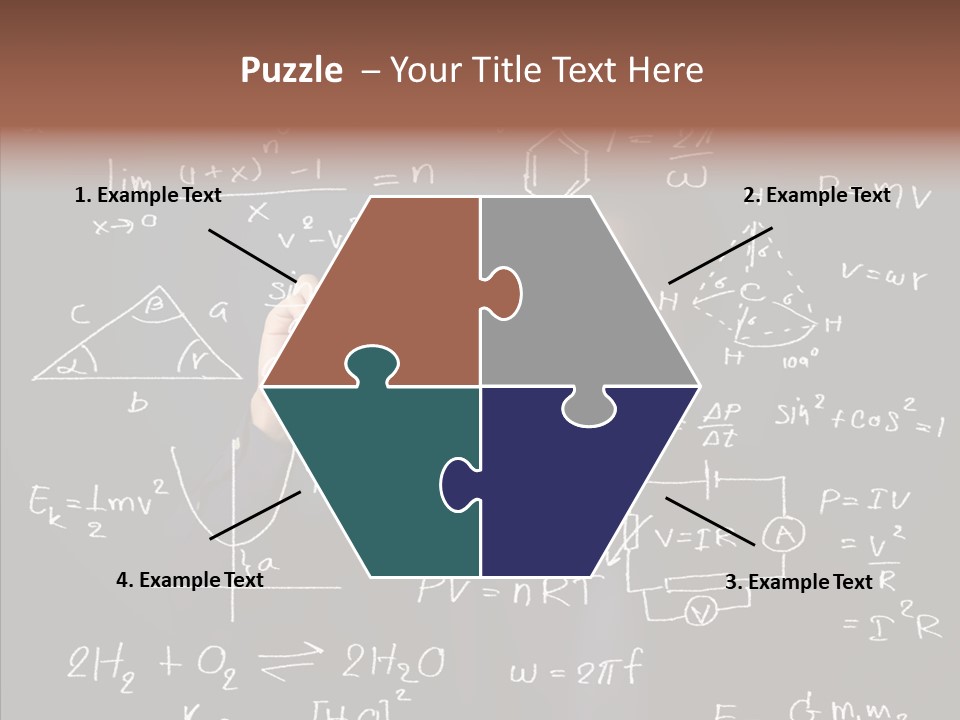 Pen Trigonometry College PowerPoint Template