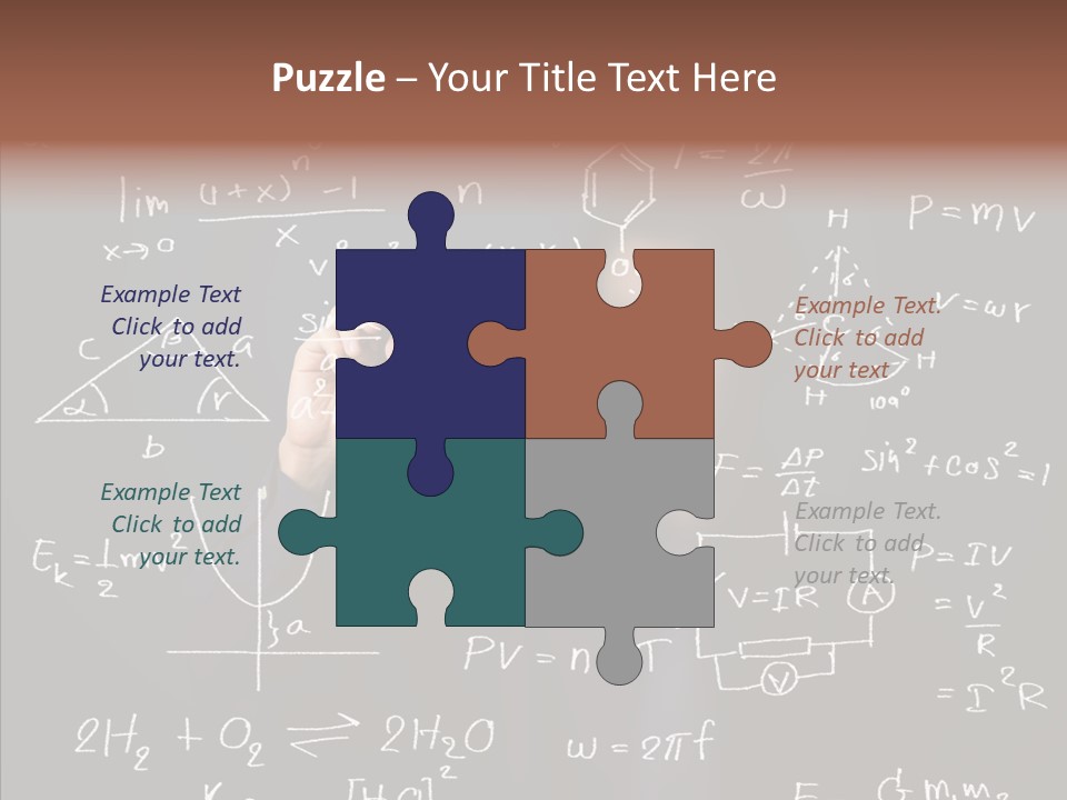 Pen Trigonometry College PowerPoint Template