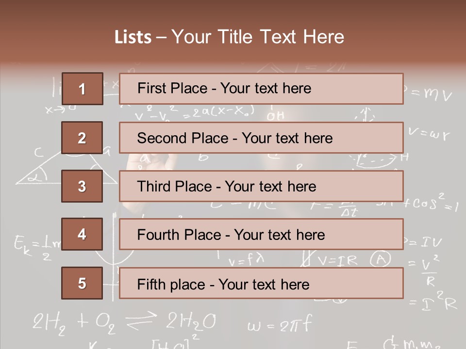 Pen Trigonometry College PowerPoint Template