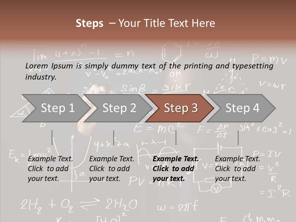 Pen Trigonometry College PowerPoint Template