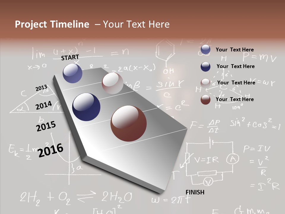 Pen Trigonometry College PowerPoint Template