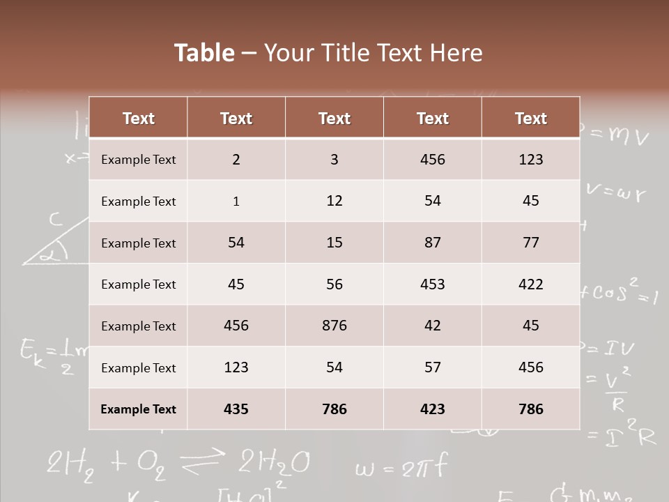 Pen Trigonometry College PowerPoint Template