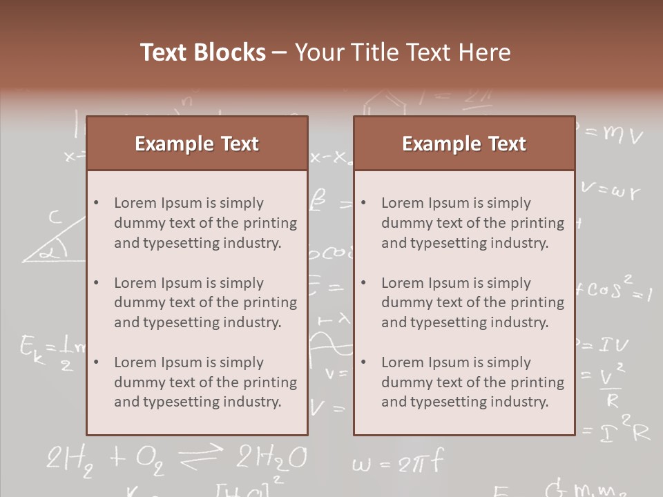Pen Trigonometry College PowerPoint Template