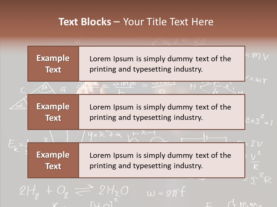 Pen Trigonometry College PowerPoint Template