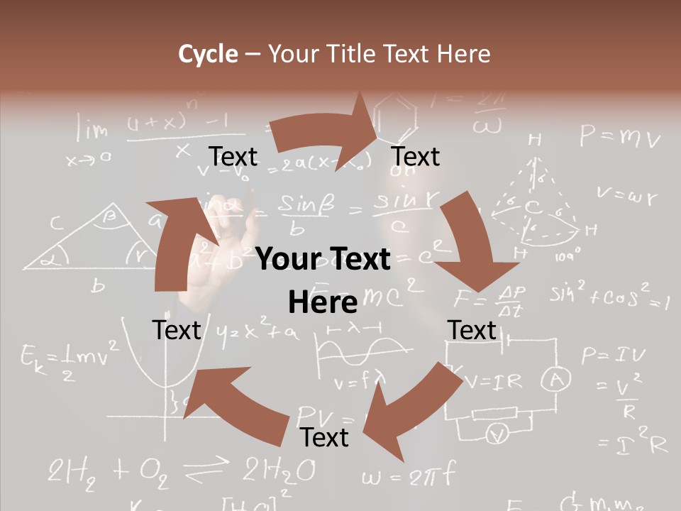 Pen Trigonometry College PowerPoint Template
