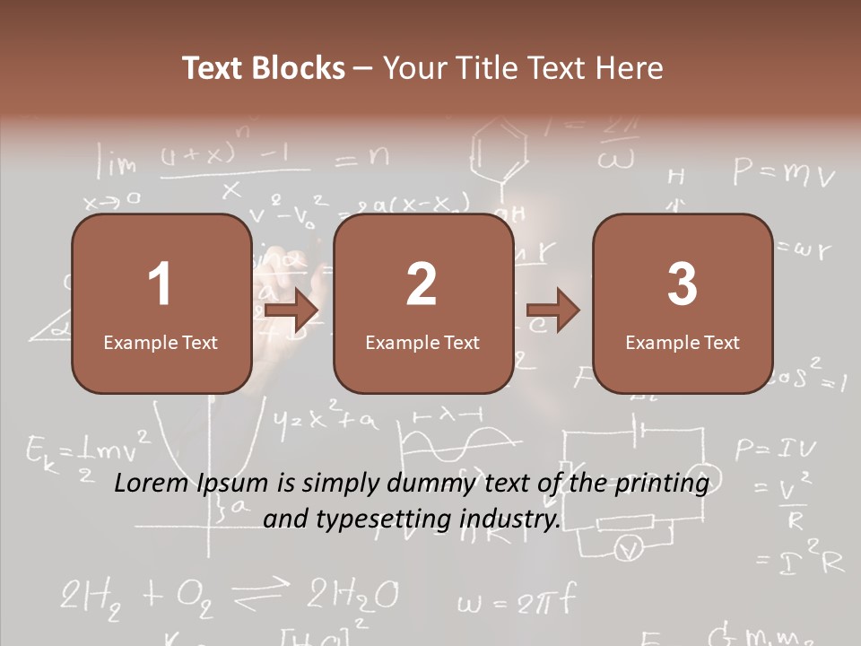 Pen Trigonometry College PowerPoint Template