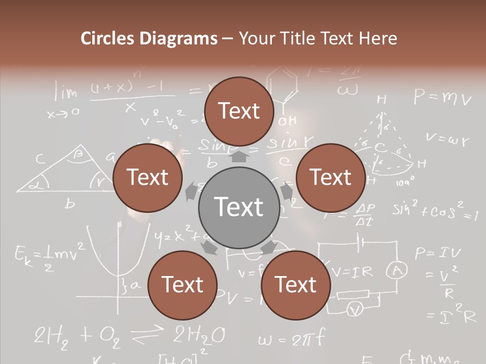 Pen Trigonometry College PowerPoint Template