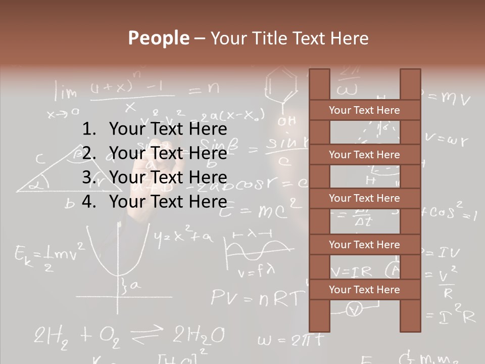 Pen Trigonometry College PowerPoint Template