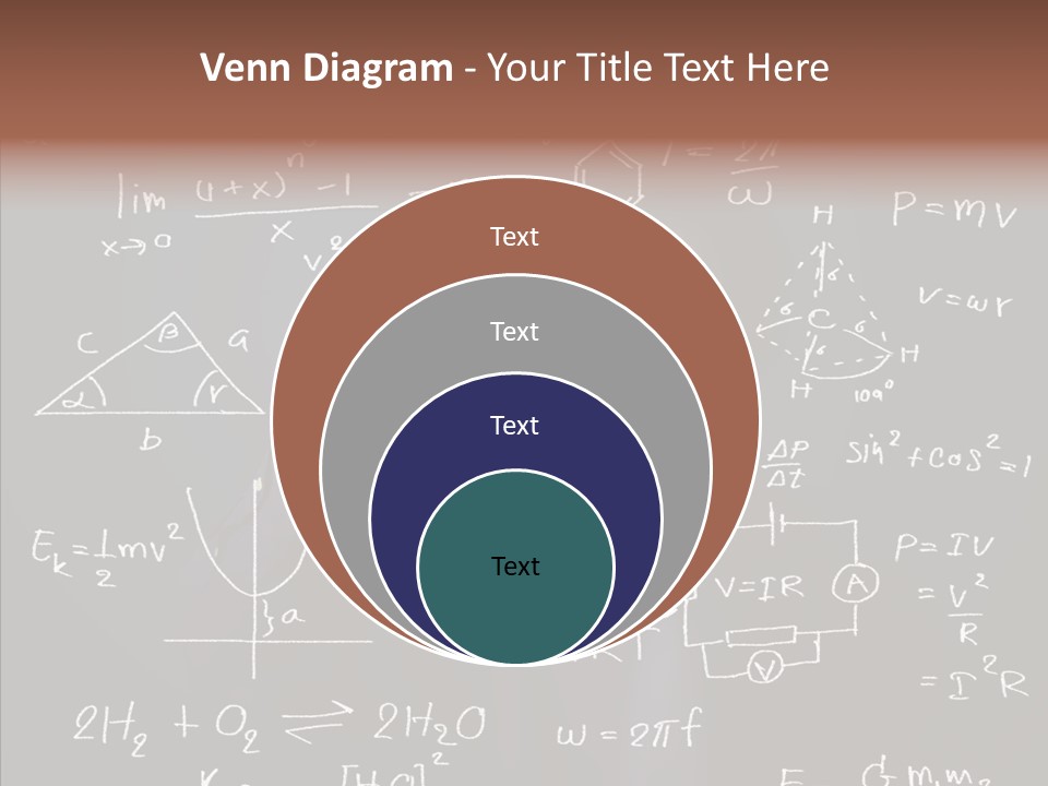 Pen Trigonometry College PowerPoint Template
