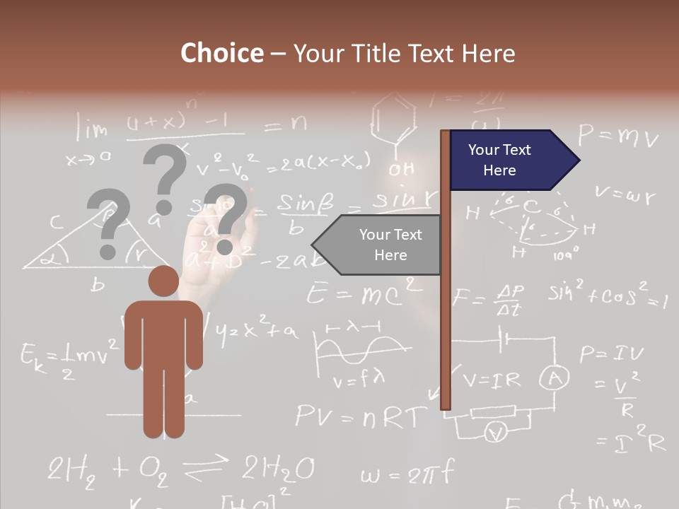 Pen Trigonometry College PowerPoint Template