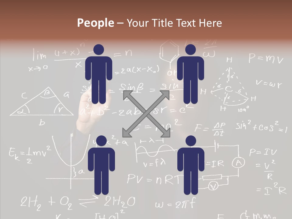 Pen Trigonometry College PowerPoint Template