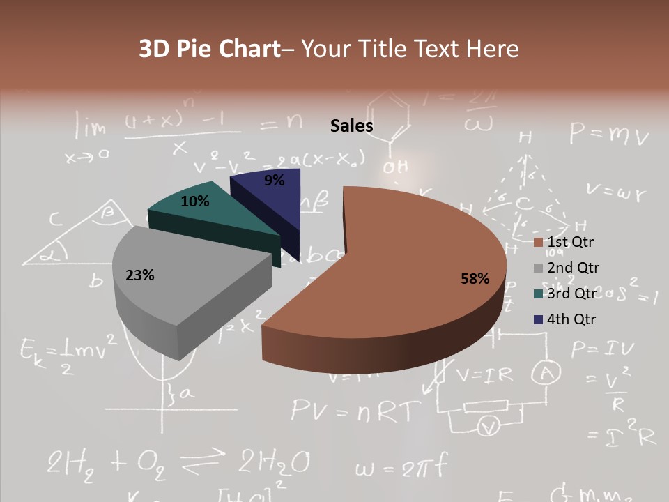 Pen Trigonometry College PowerPoint Template