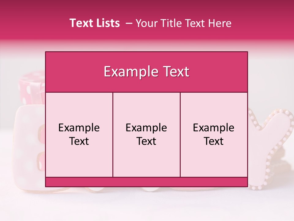 Icing Biscuit Gourmet PowerPoint Template