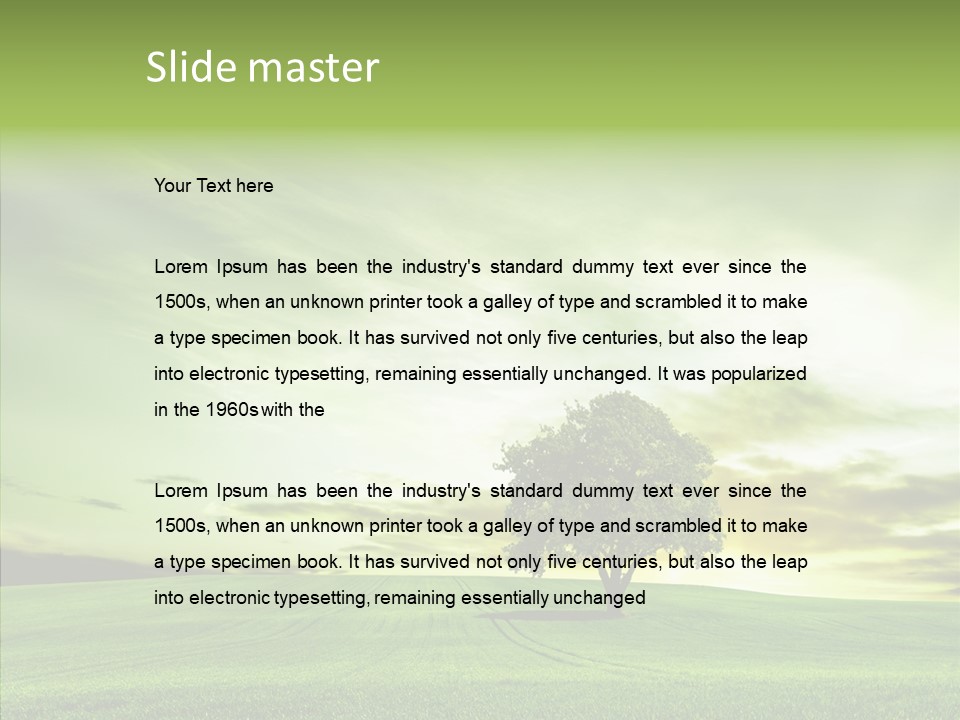 Field Front Cloud PowerPoint Template