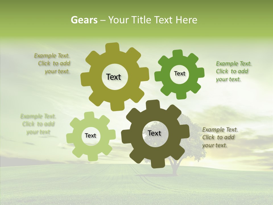 Field Front Cloud PowerPoint Template
