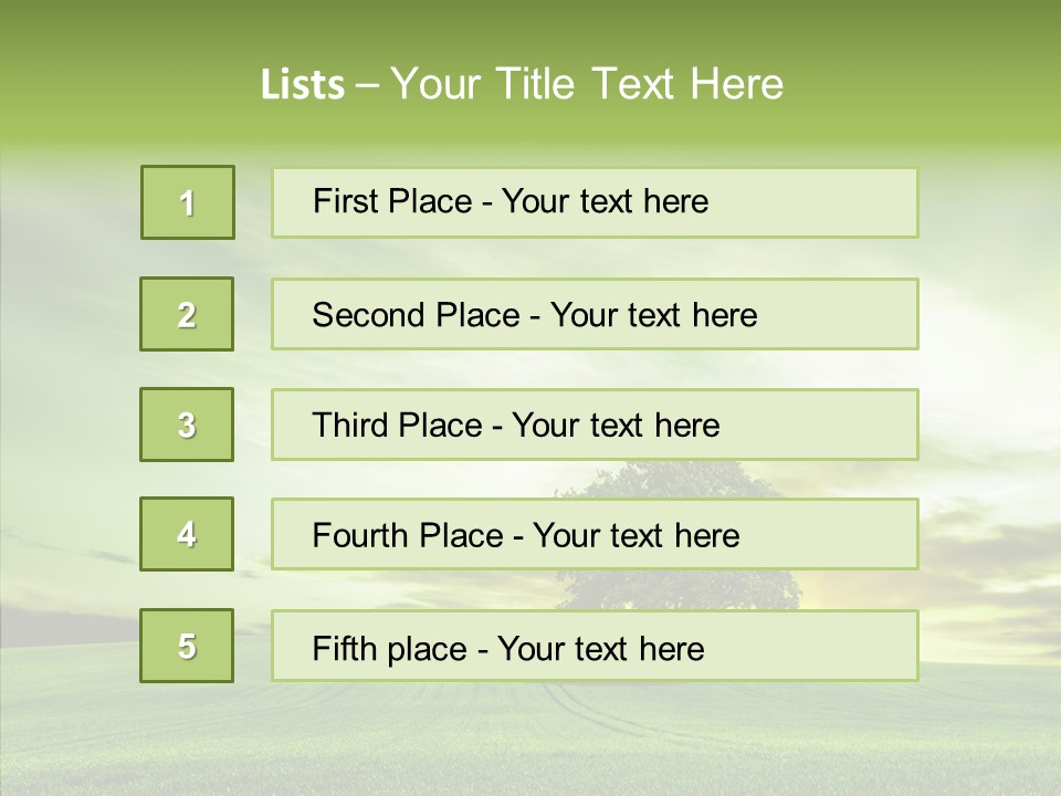 Field Front Cloud PowerPoint Template