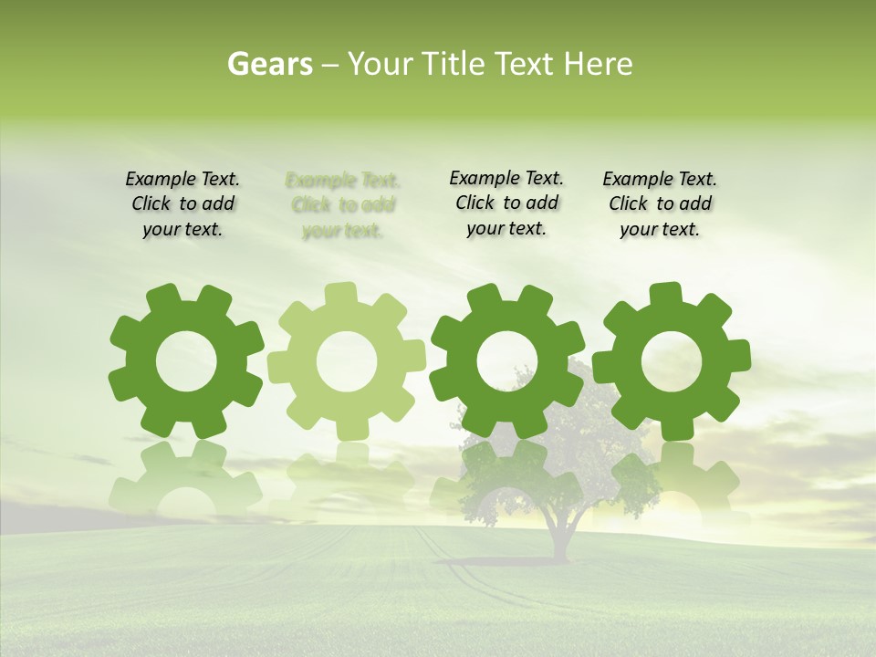 Field Front Cloud PowerPoint Template