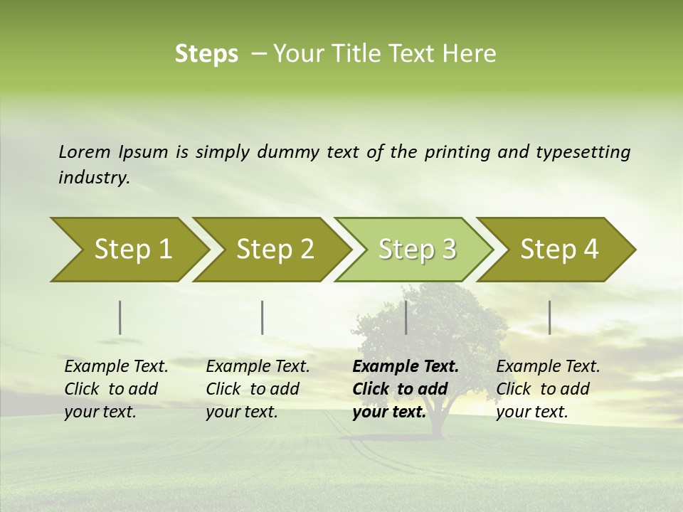 Field Front Cloud PowerPoint Template