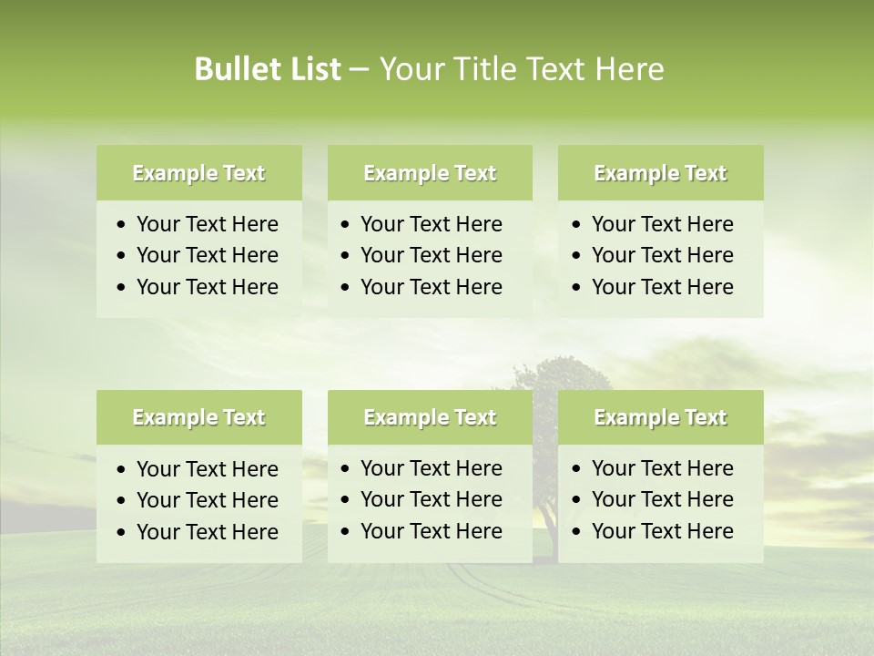 Field Front Cloud PowerPoint Template