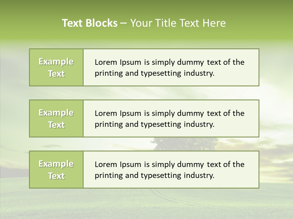 Field Front Cloud PowerPoint Template