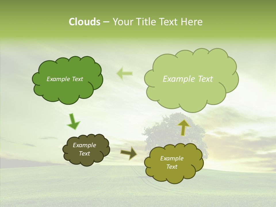 Field Front Cloud PowerPoint Template