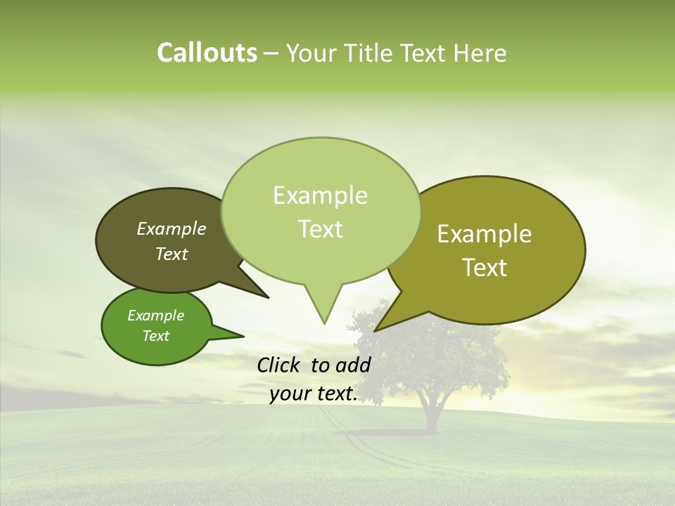 Field Front Cloud PowerPoint Template