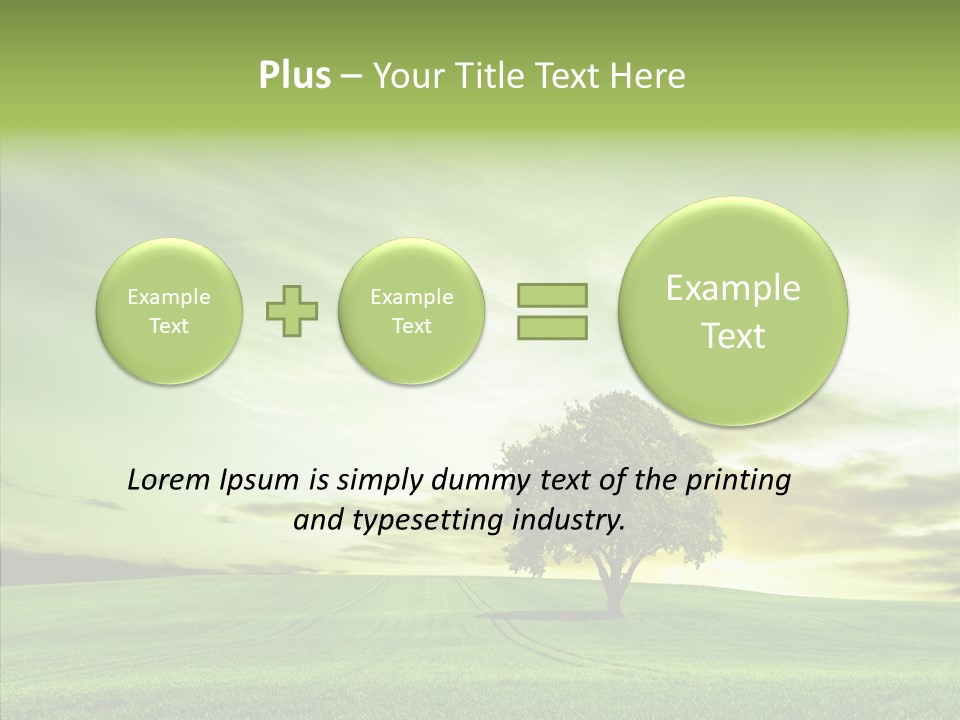 Field Front Cloud PowerPoint Template