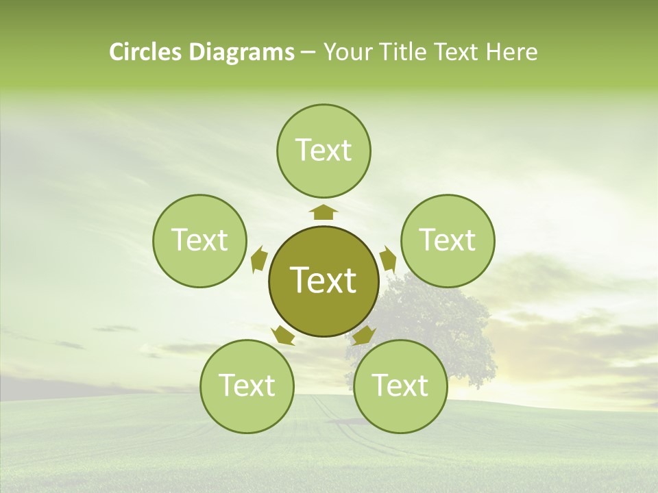 Field Front Cloud PowerPoint Template